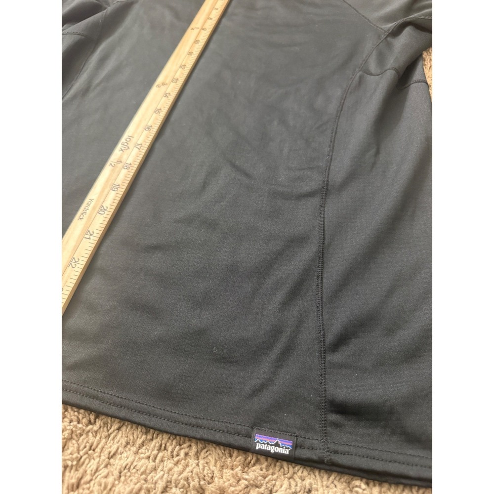 Patagonia Mens Capilene Midweight Baselayer Polartec‎ Black Crew Neck Top Medium